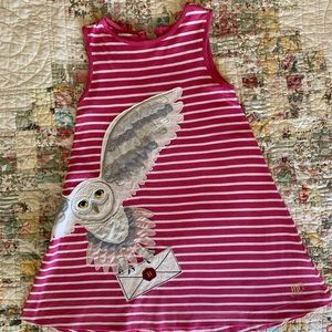 Mini Boden Harry Potter Dress 7-8yrs Hedwig Appliqué